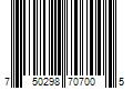 Barcode Image for UPC code 750298707005. Product Name: 