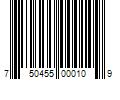 Barcode Image for UPC code 750455000109