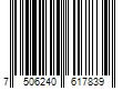 Barcode Image for UPC code 7506240617839