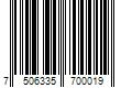 Barcode Image for UPC code 7506335700019