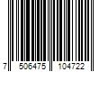 Barcode Image for UPC code 7506475104722