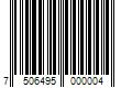 Barcode Image for UPC code 7506495000004