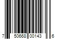 Barcode Image for UPC code 750668001436