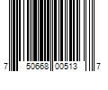 Barcode Image for UPC code 750668005137