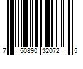 Barcode Image for UPC code 750890320725