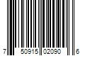 Barcode Image for UPC code 750915020906