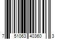 Barcode Image for UPC code 751063403603