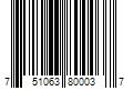 Barcode Image for UPC code 751063800037