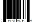 Barcode Image for UPC code 751107017940