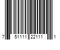 Barcode Image for UPC code 751111221111