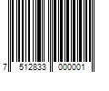 Barcode Image for UPC code 7512833000001