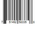 Barcode Image for UPC code 751492583358