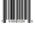 Barcode Image for UPC code 751685002505