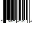 Barcode Image for UPC code 751970403154