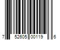 Barcode Image for UPC code 752605001196