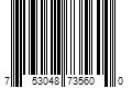 Barcode Image for UPC code 753048735600