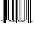 Barcode Image for UPC code 753070701604