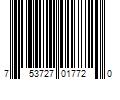 Barcode Image for UPC code 753727017720