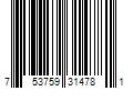 Barcode Image for UPC code 753759314781