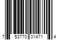 Barcode Image for UPC code 753770014714