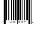 Barcode Image for UPC code 754000003324