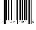 Barcode Image for UPC code 754025700178