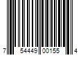 Barcode Image for UPC code 754449001554