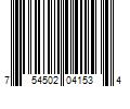 Barcode Image for UPC code 754502041534