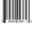 Barcode Image for UPC code 754502043613