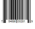 Barcode Image for UPC code 754686002819