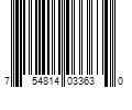 Barcode Image for UPC code 754814033630