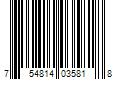 Barcode Image for UPC code 754814035818