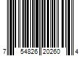 Barcode Image for UPC code 754826202604