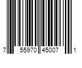 Barcode Image for UPC code 755970450071