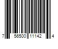 Barcode Image for UPC code 756500111424