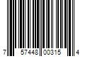 Barcode Image for UPC code 757448003154