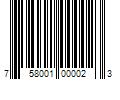 Barcode Image for UPC code 758001000023