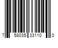 Barcode Image for UPC code 758035331100