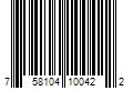 Barcode Image for UPC code 758104100422