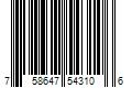 Barcode Image for UPC code 758647543106