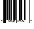 Barcode Image for UPC code 758647809547. Product Name: Litton Lane Metal Black Sleek Flying Flock Of Bird Wall Decor