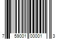 Barcode Image for UPC code 759001000013