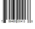 Barcode Image for UPC code 759465004138