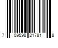 Barcode Image for UPC code 759598217818