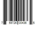 Barcode Image for UPC code 759726004365