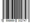 Barcode Image for UPC code 7598669002747