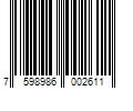 Barcode Image for UPC code 7598986002611