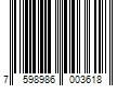 Barcode Image for UPC code 7598986003618