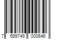 Barcode Image for UPC code 7599749000646