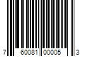 Barcode Image for UPC code 760081000053